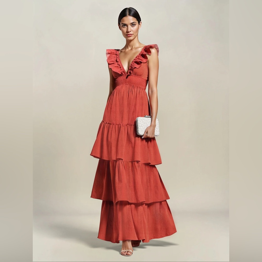 Ruffled Maxi Dress